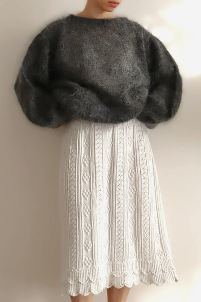 Belle Epoque French Hand Crocheted Skirt