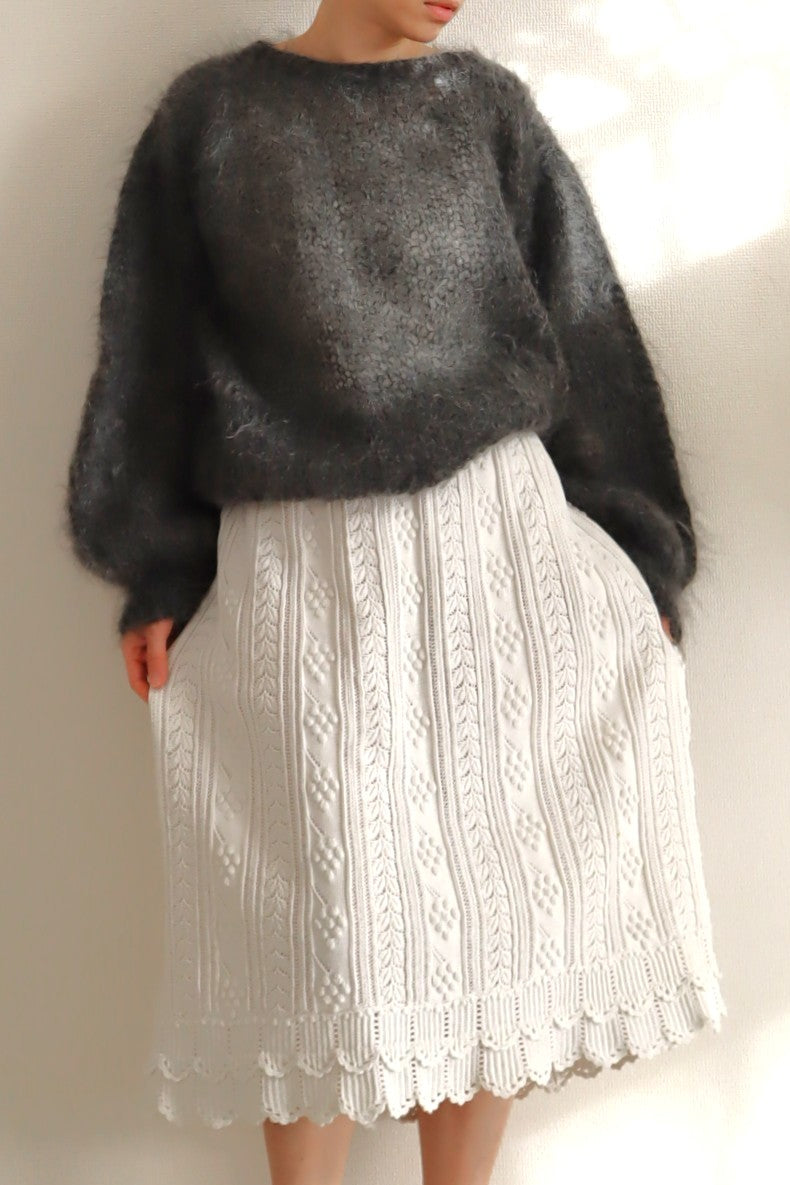 Belle Epoque French Hand Crocheted Skirt