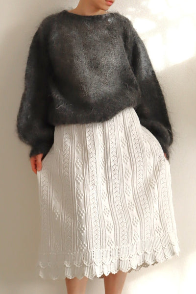 Belle Epoque French Hand Crocheted Skirt