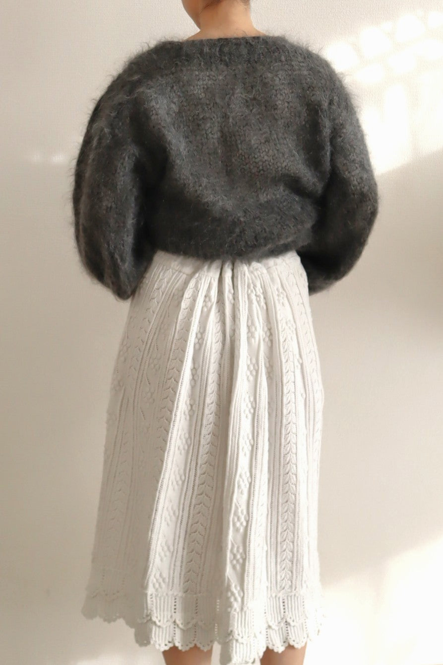 Belle Epoque French Hand Crocheted Skirt
