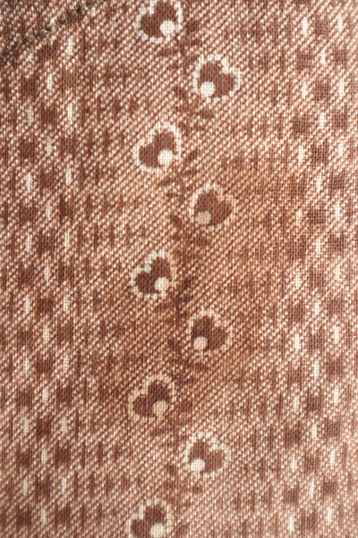 19th Brown Calico Cotton Dress