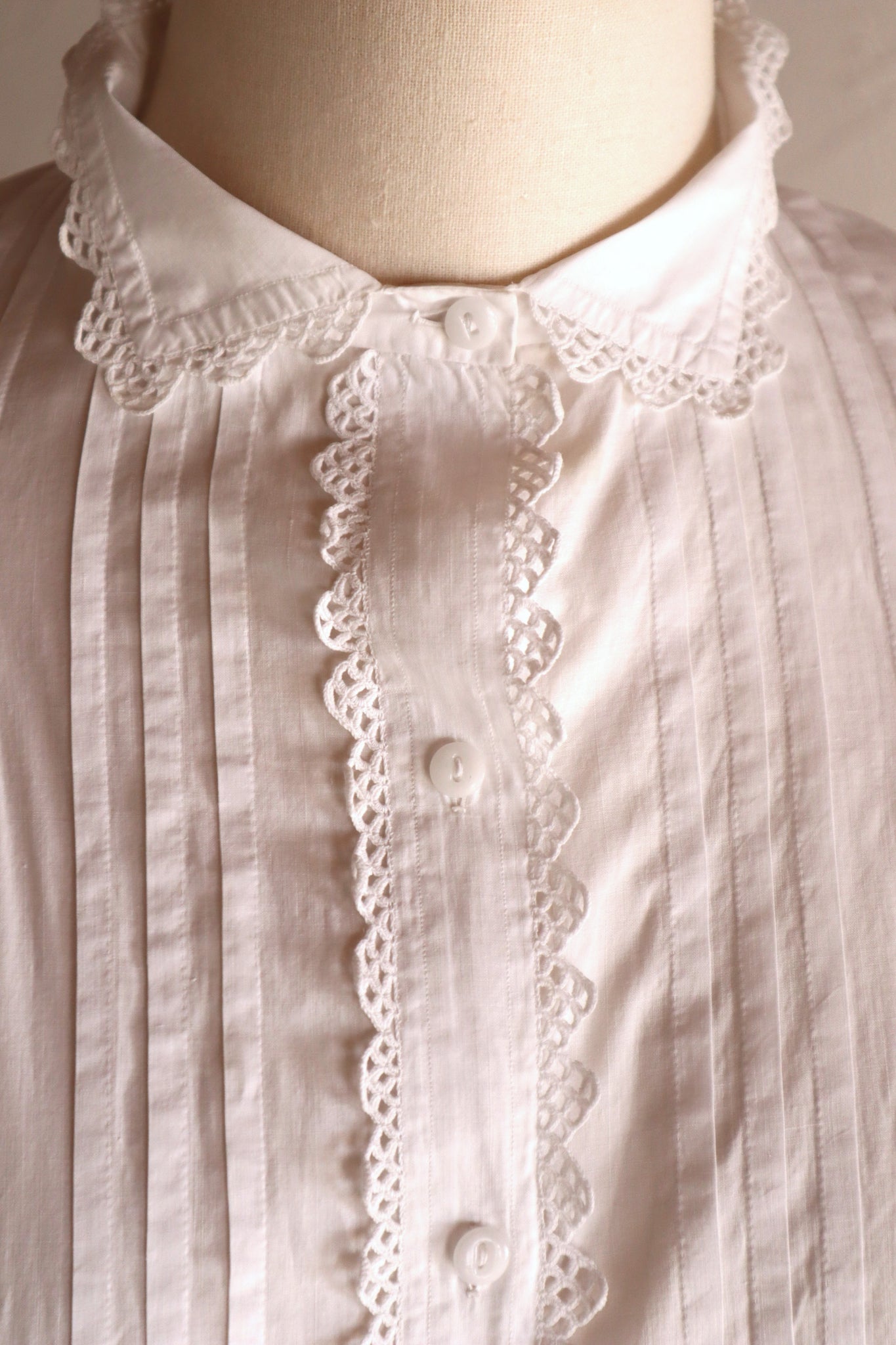 1910s French Back Tac Blouse