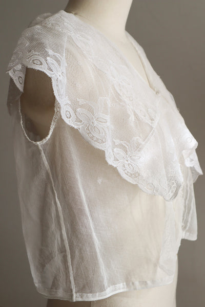 Handmade French Antique Lace Blouse