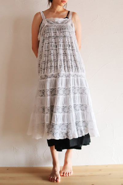 1910s French Valenciennes Lace Cotton Lawn Dress