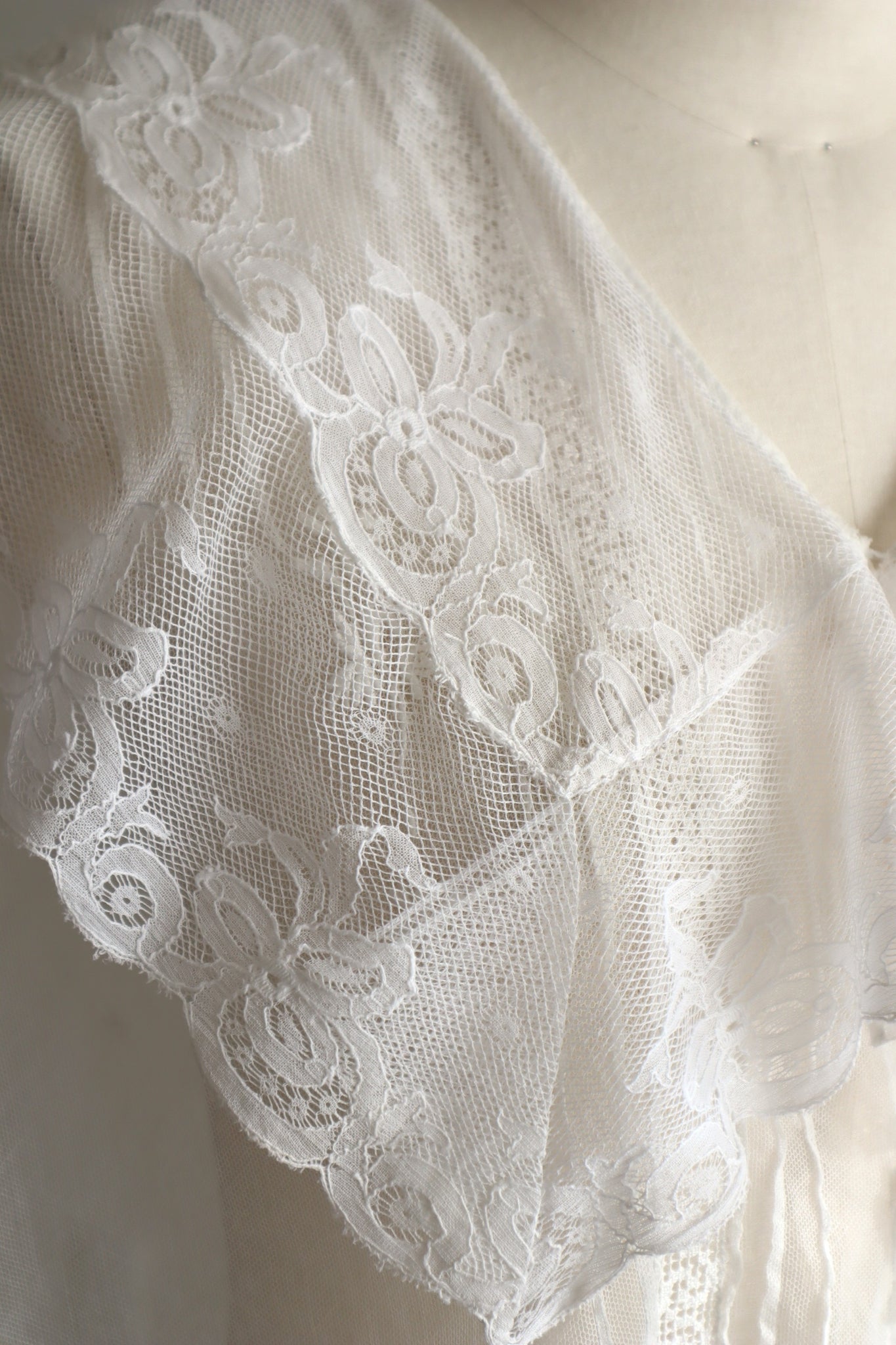 Handmade French Antique Lace Blouse