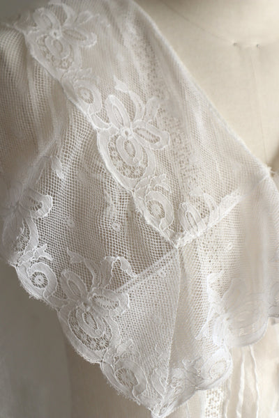 Handmade French Antique Lace Blouse