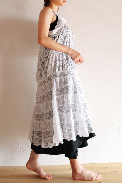 1910s French Valenciennes Lace Cotton Lawn Dress