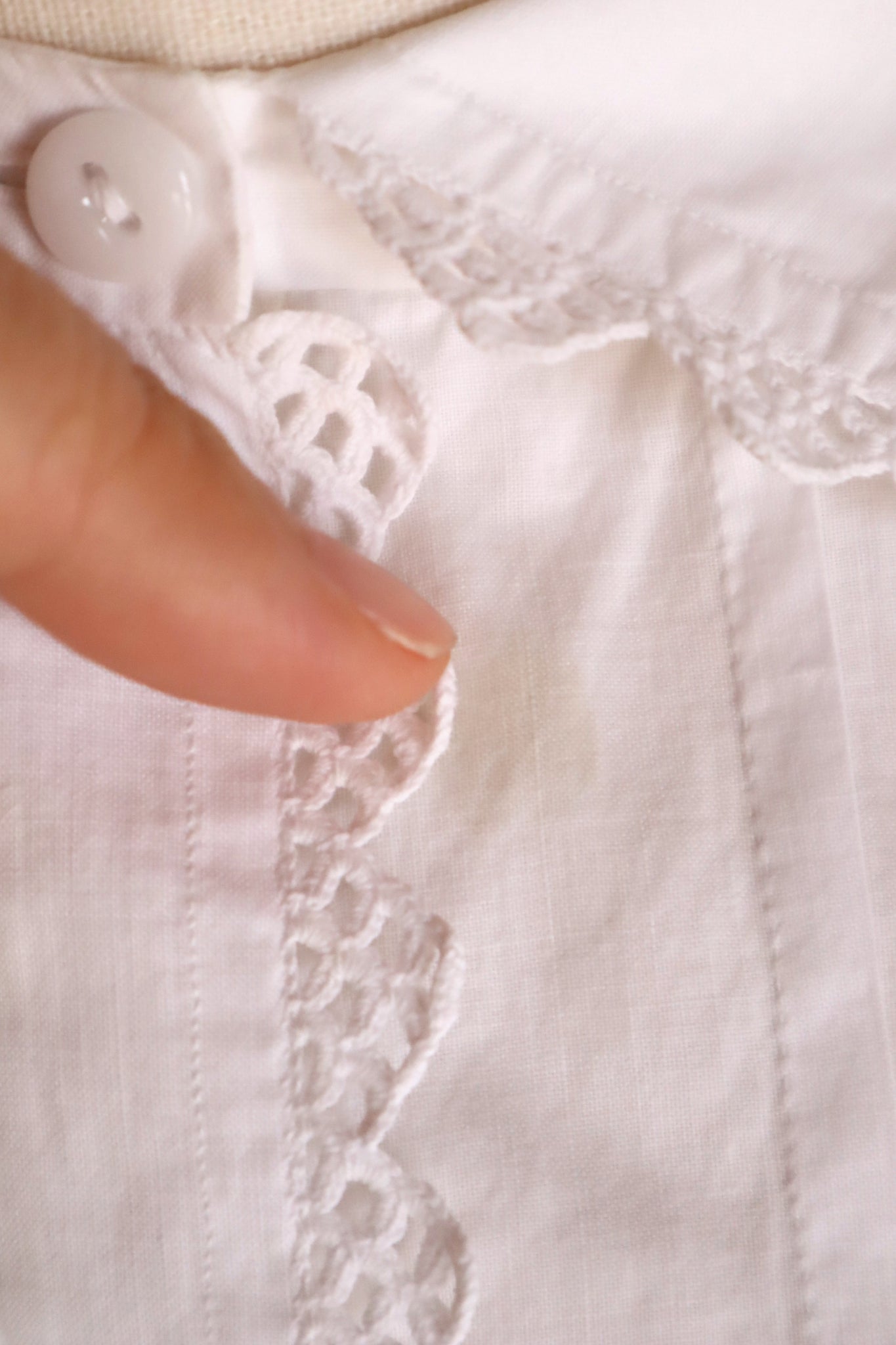 1910s French Back Tac Blouse