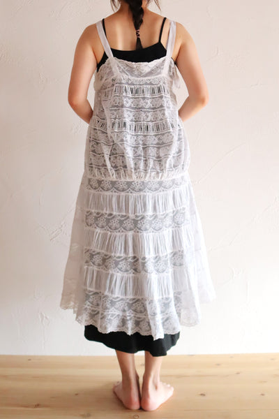 1910s French Valenciennes Lace Cotton Lawn Dress