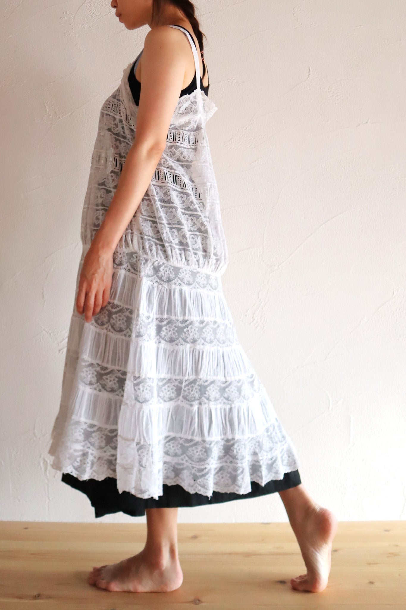 1910s French Valenciennes Lace Cotton Lawn Dress