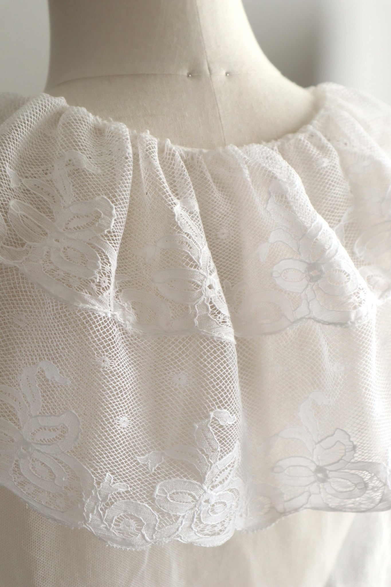 Handmade French Antique Lace Blouse