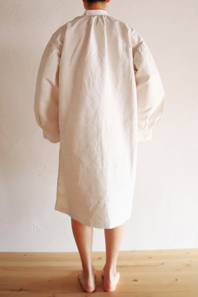 1890s French Homespun Linen Shepherd's Smock