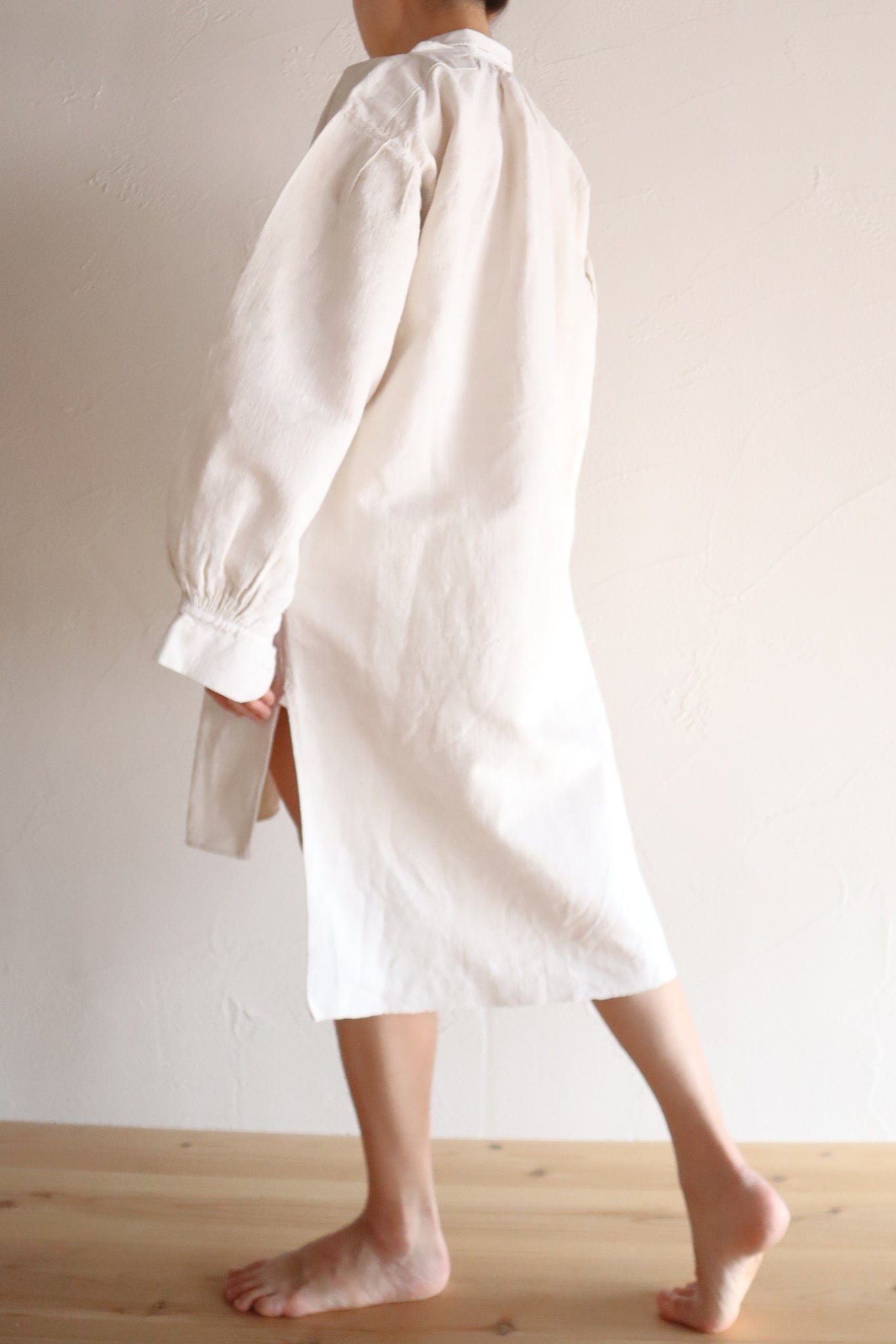 1890s French Homespun Linen Shepherd's Smock