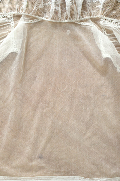 Handmade French Antique Lace Blouse
