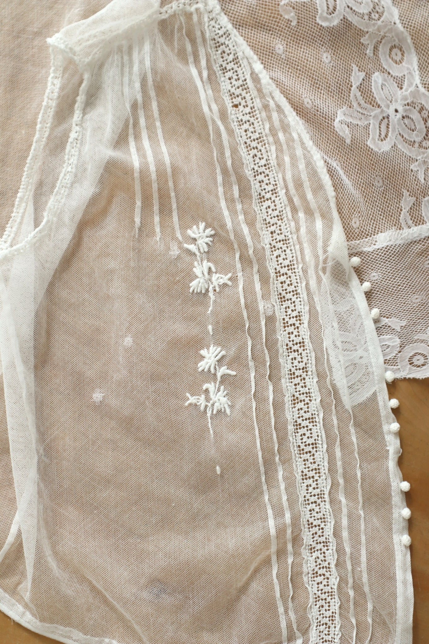 Handmade French Antique Lace Blouse