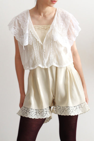 Handmade French Antique Lace Blouse