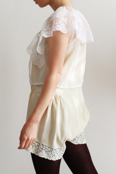 Handmade French Antique Lace Blouse