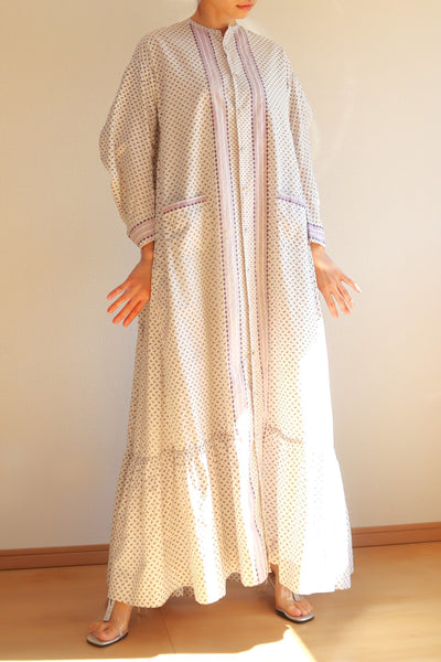 19th All Hand Sewn Calico Cotton Dress