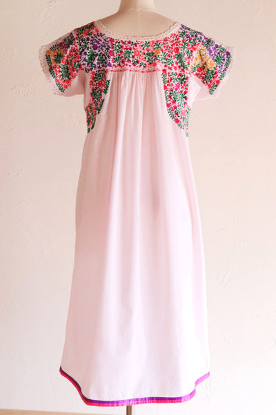 70s Pale Pink Mexican Dress