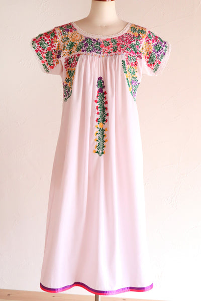 70s Pale Pink Mexican Dress