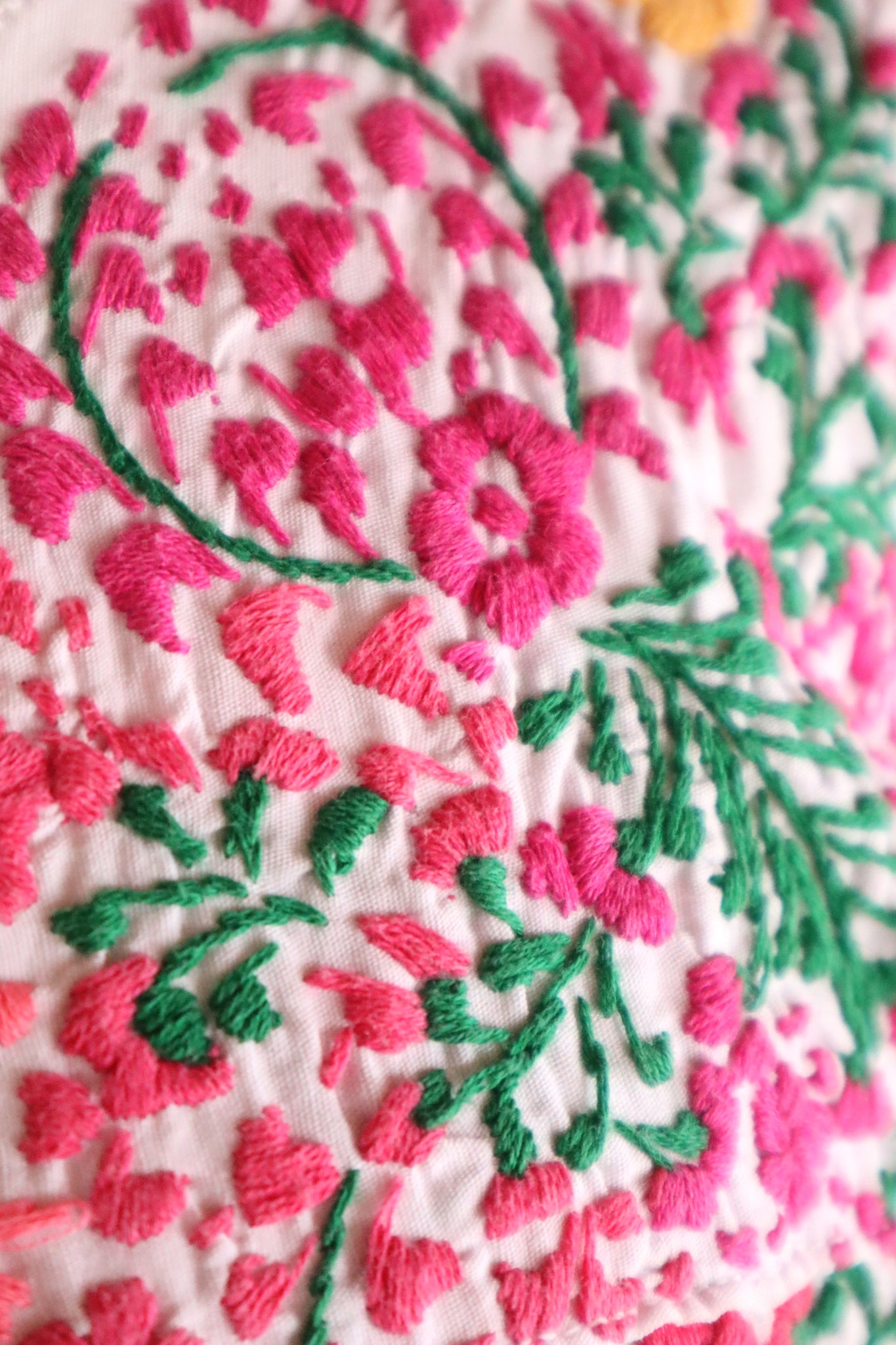 70s Pale Pink Mexican Dress