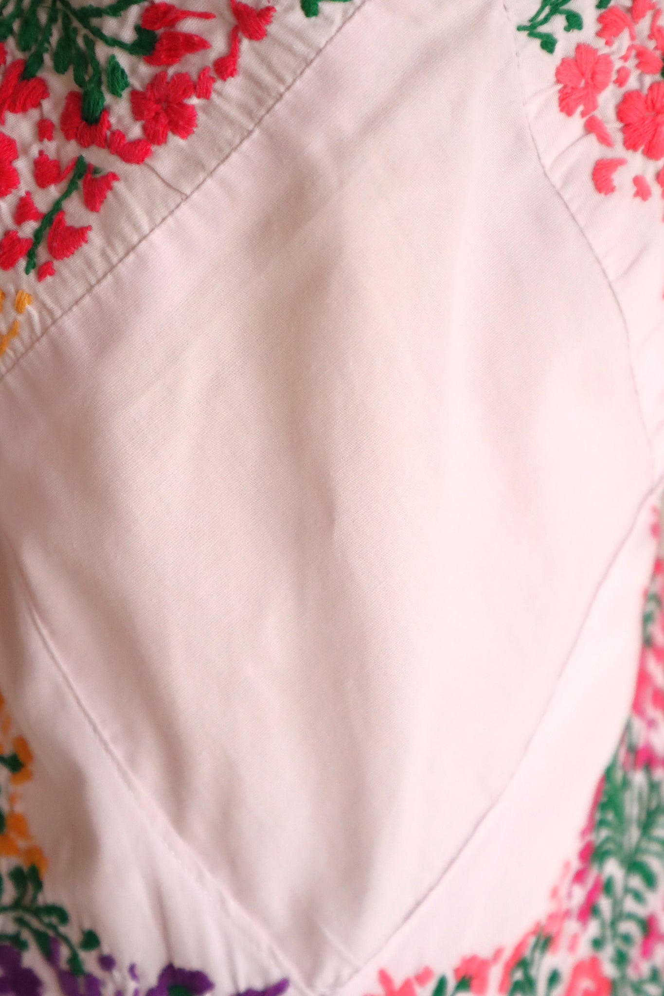 70s Pale Pink Mexican Dress