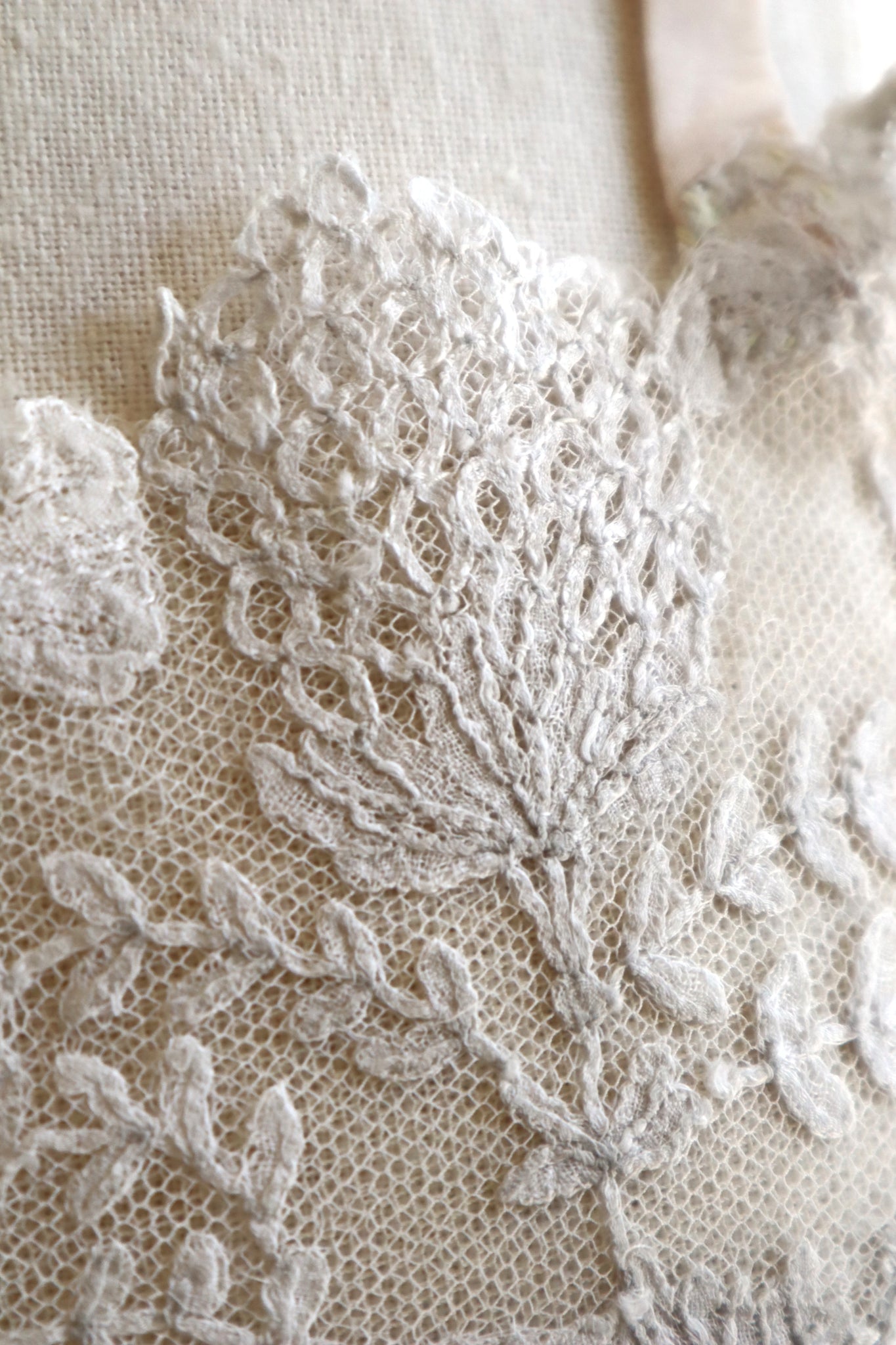 1910s British Hand-Embroidered Tulle Camisole