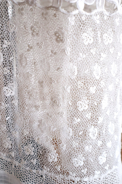 1900s Edwardian Crochet Cutwork Dress
