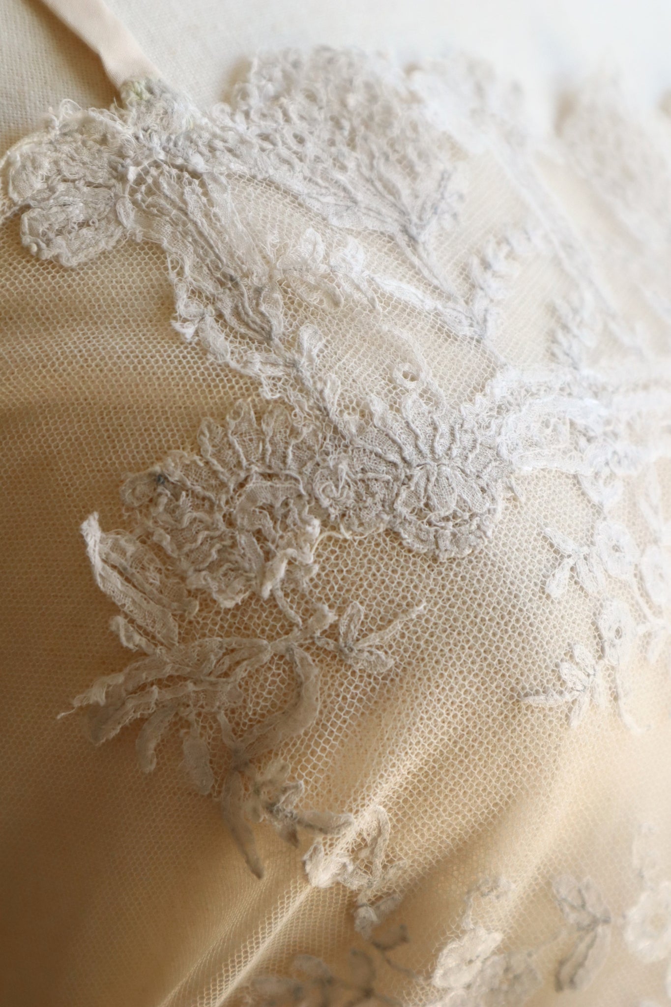 1910s British Hand-Embroidered Tulle Camisole