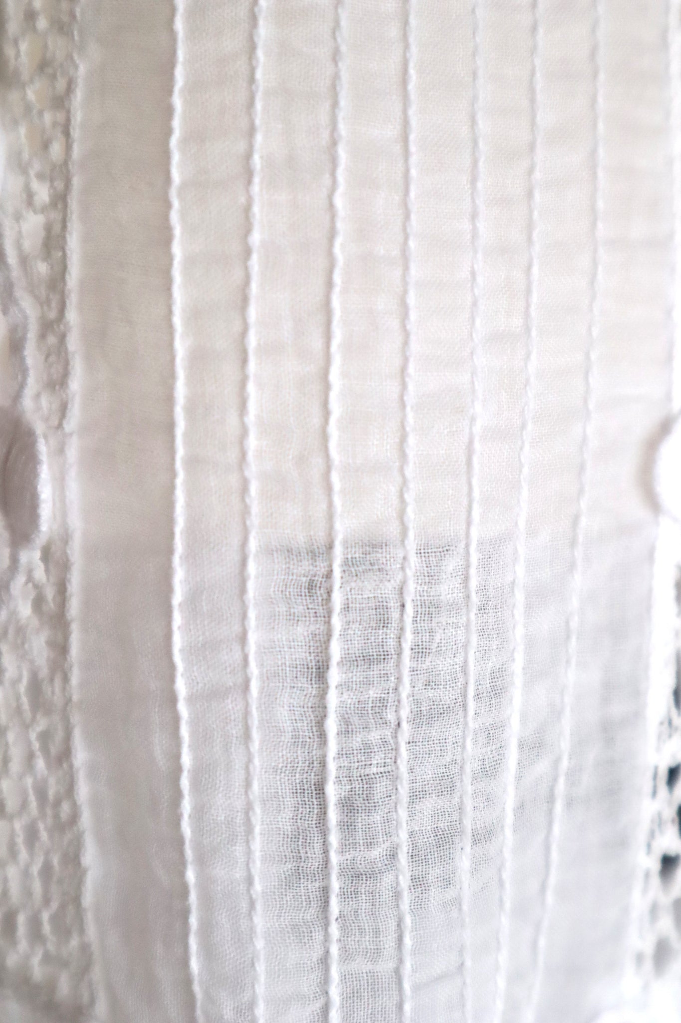1900s Edwardian Crochet Cutwork Dress