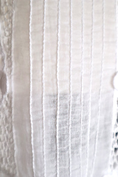 1900s Edwardian Crochet Cutwork Dress