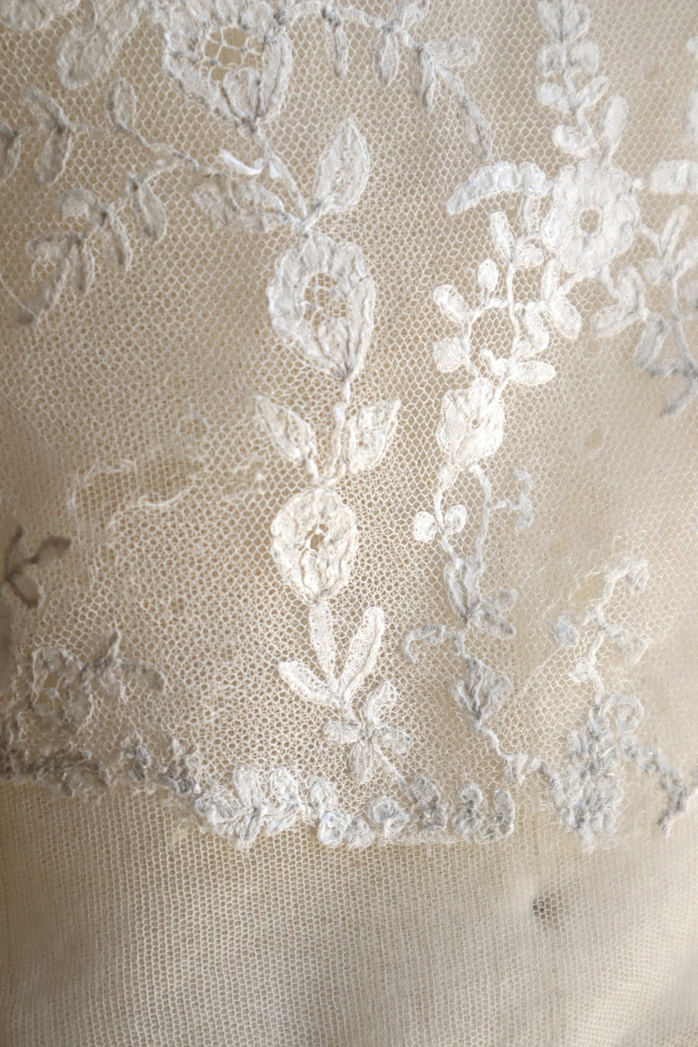 1910s British Hand-Embroidered Tulle Camisole