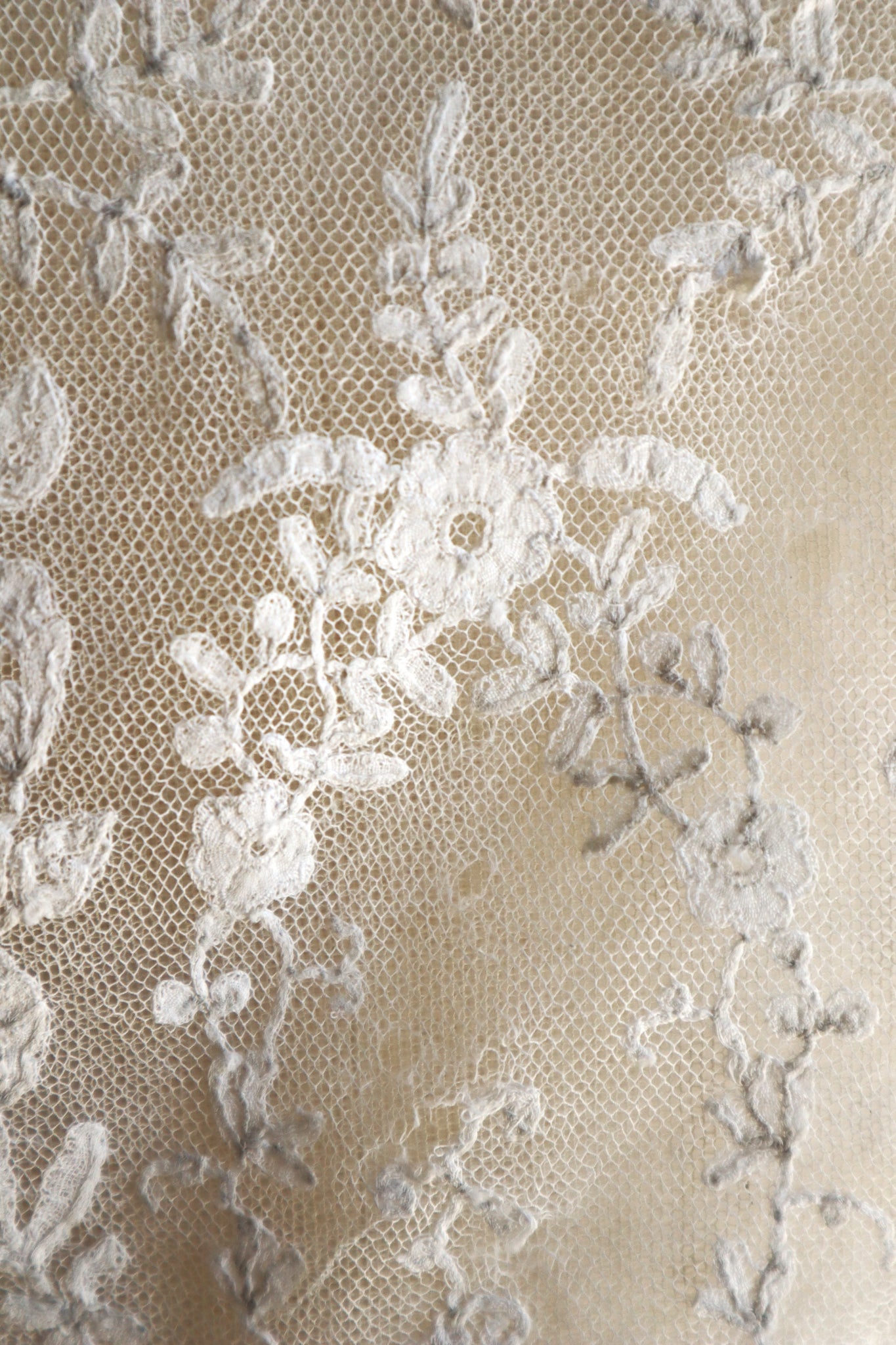 1910s British Hand-Embroidered Tulle Camisole