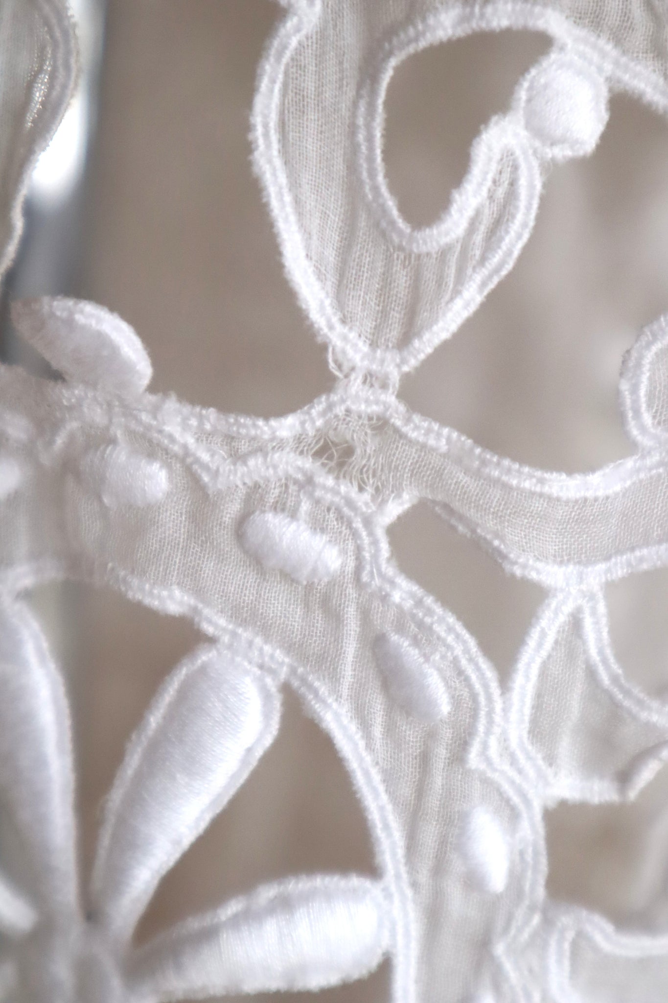 1900s Edwardian Crochet Cutwork Dress