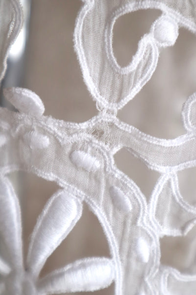 1900s Edwardian Crochet Cutwork Dress