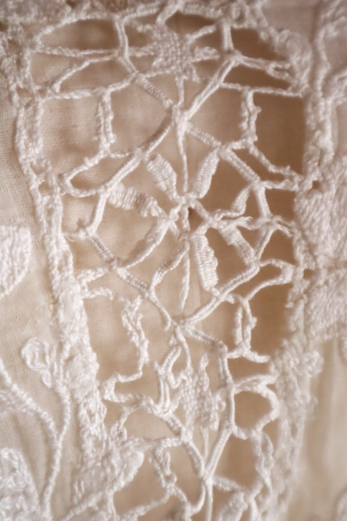 1900s Leaf Embroidery Dress