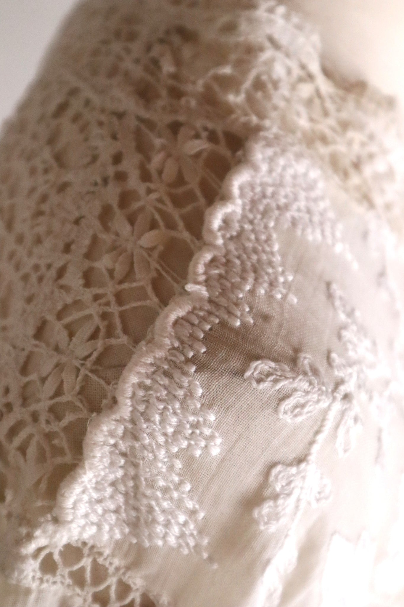 1900s Leaf Embroidery Dress