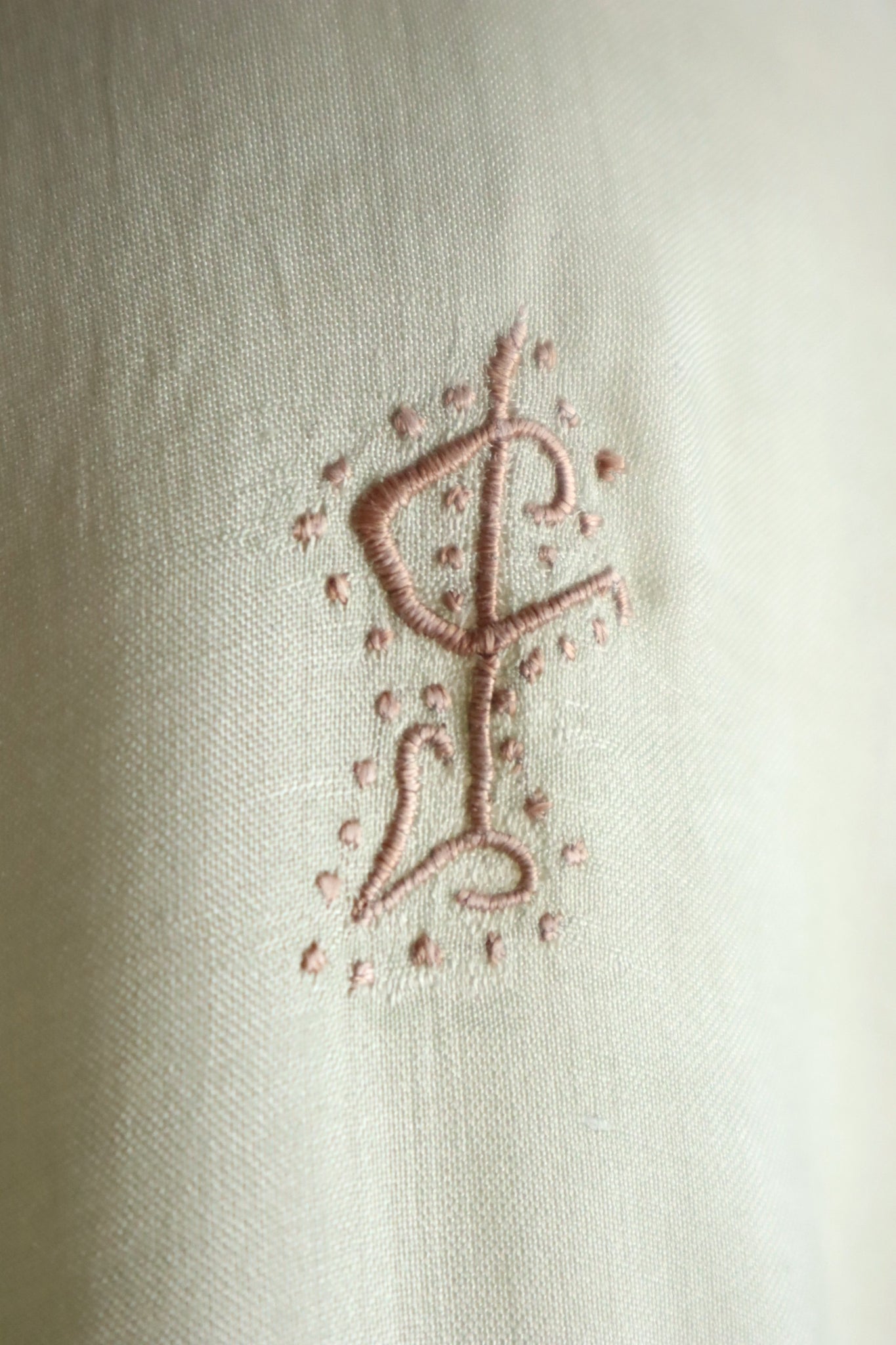 1920s–1930s French Pale Green Silk Step In