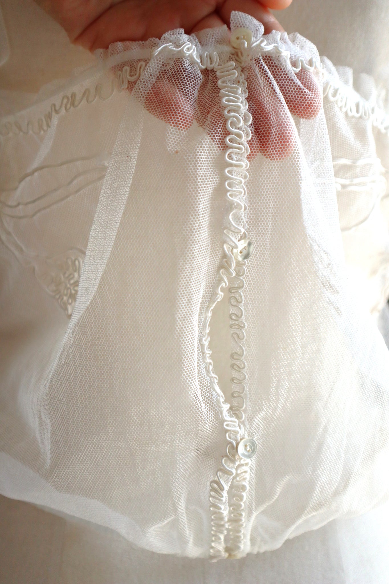 Handcrafted French Antique Tulip Soutache Camisole