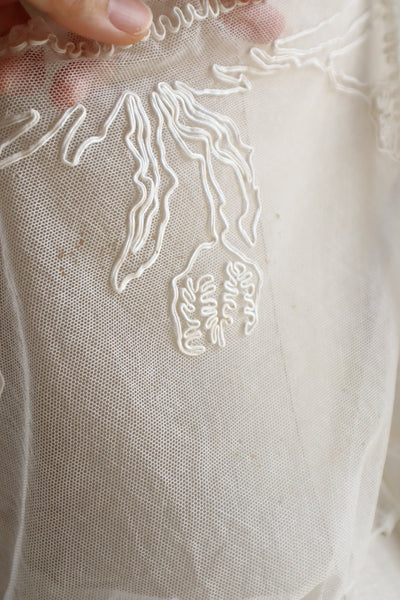 Handcrafted French Antique Tulip Soutache Camisole