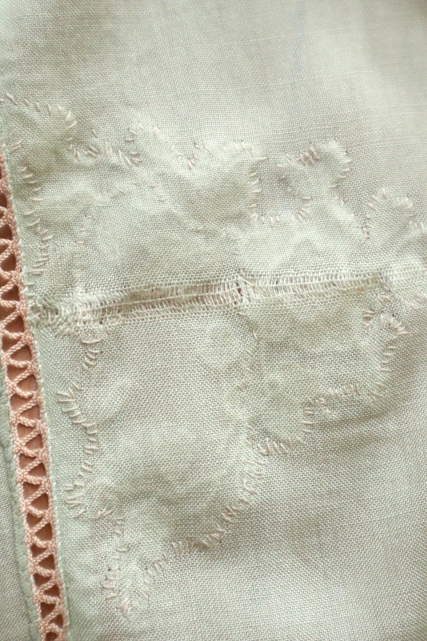 1920s–1930s French Pale Green Silk Step In