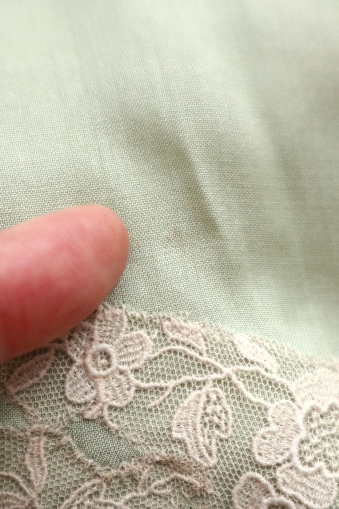 1920s–1930s French Pale Green Silk Step In