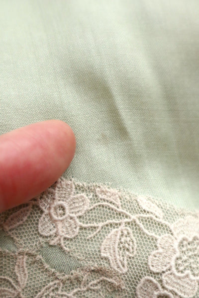 1920s–1930s French Pale Green Silk Step In