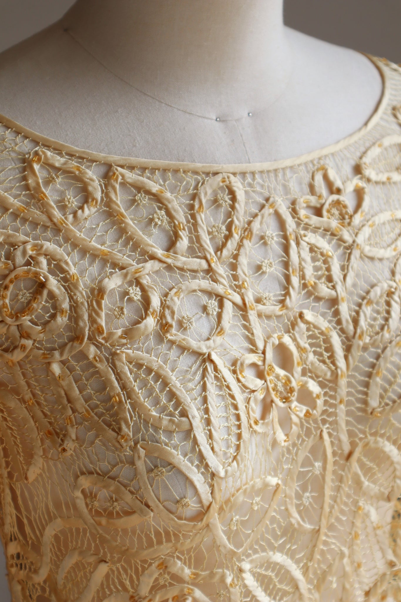 1930s Silk Tape Lace Blouse