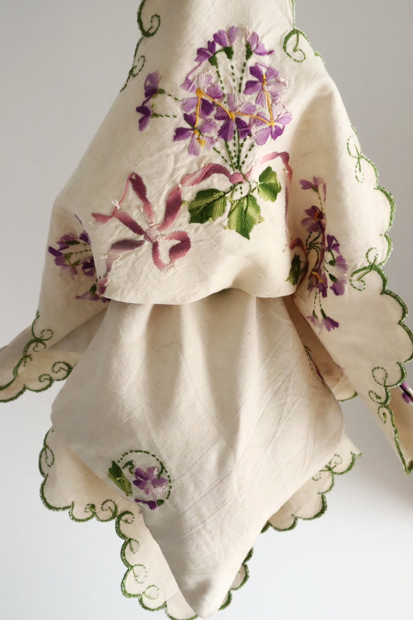 French Antique Violette Hand-Sewn Bag No.1