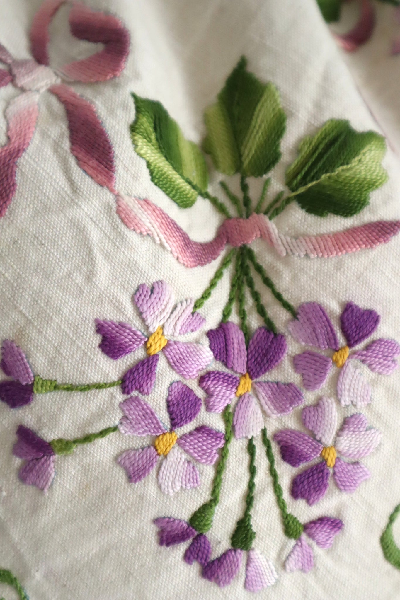 French Antique Violette Hand-Sewn Bag No.1