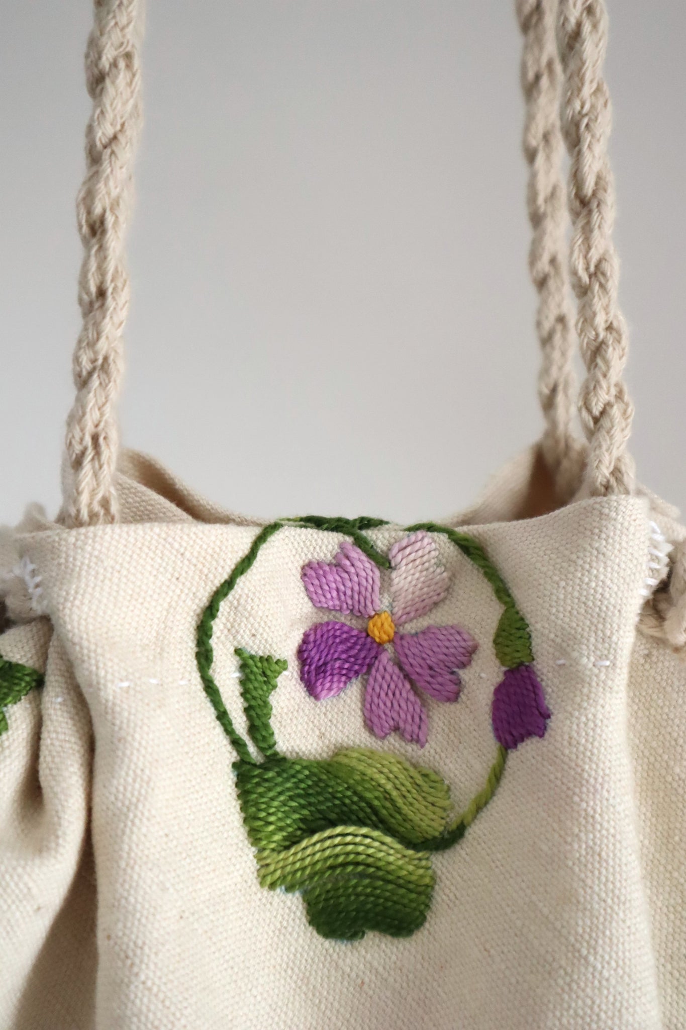 French Antique Violette Hand-Sewn Bag No.1
