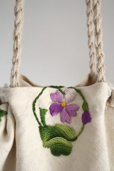 French Antique Violette Hand-Sewn Bag No.1