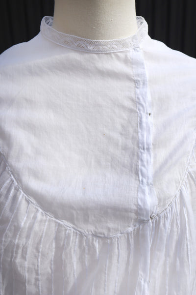 1900s All Hand Sewn Airy Cotton Blouse