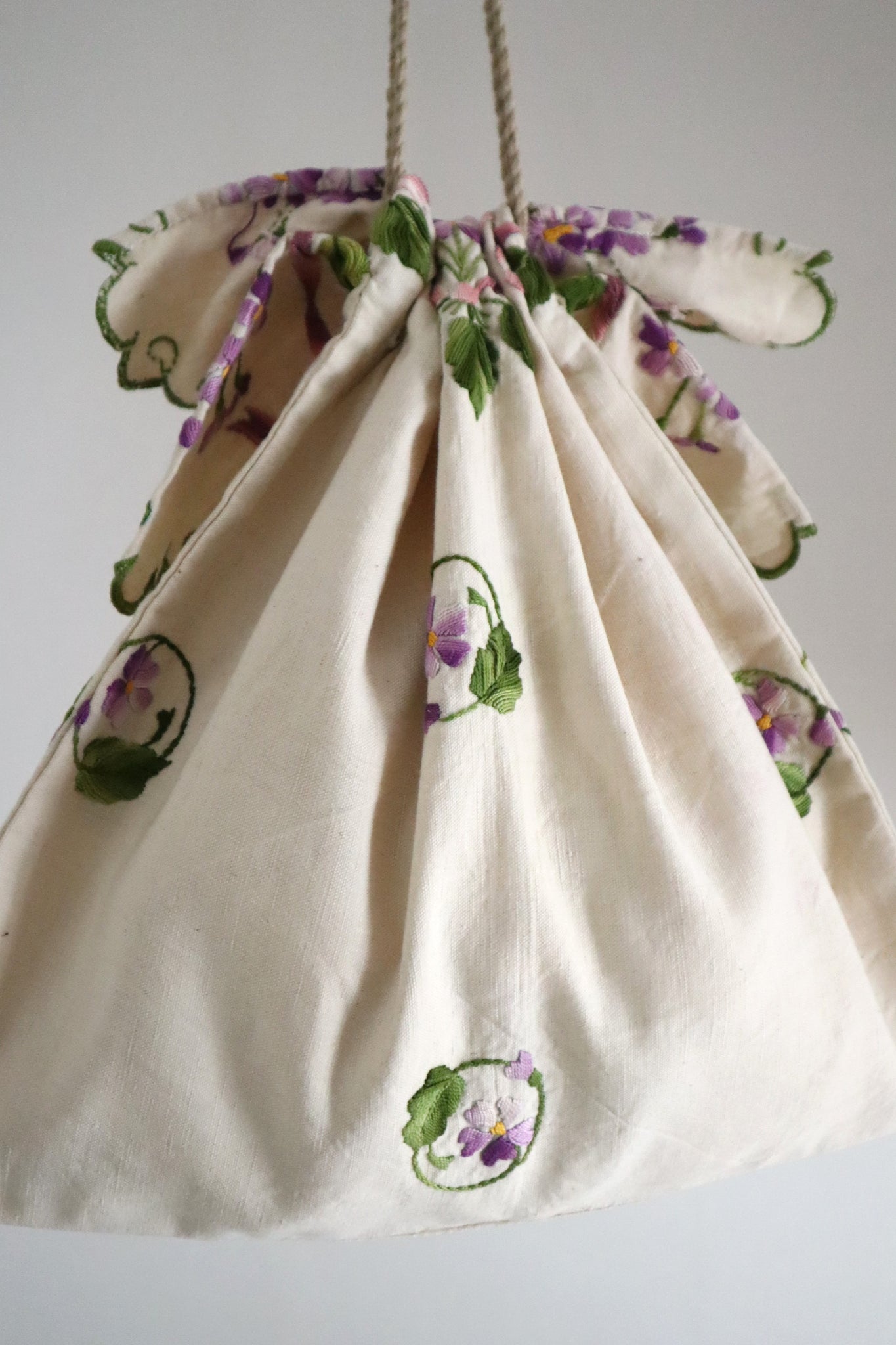 French Antique Violette Hand-Sewn Bag No.2